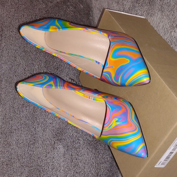 👣GROOVY Peace✌🏻 & Love 💜 70s Style Heels - Picture 9 of 15